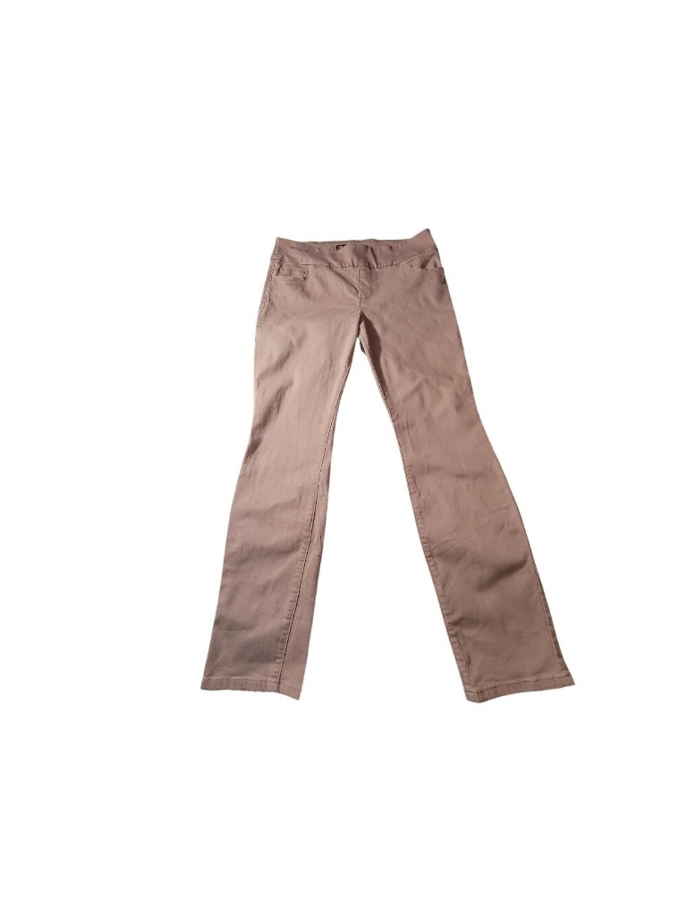 Lee Womens Sculpting Slim Fit Mid Rise Pants 12 Medium Dusty Pink Cotton Blend